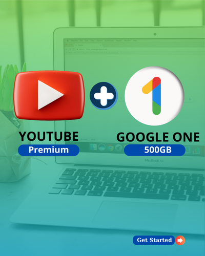 YouTube Premium + Google One (500GB)
